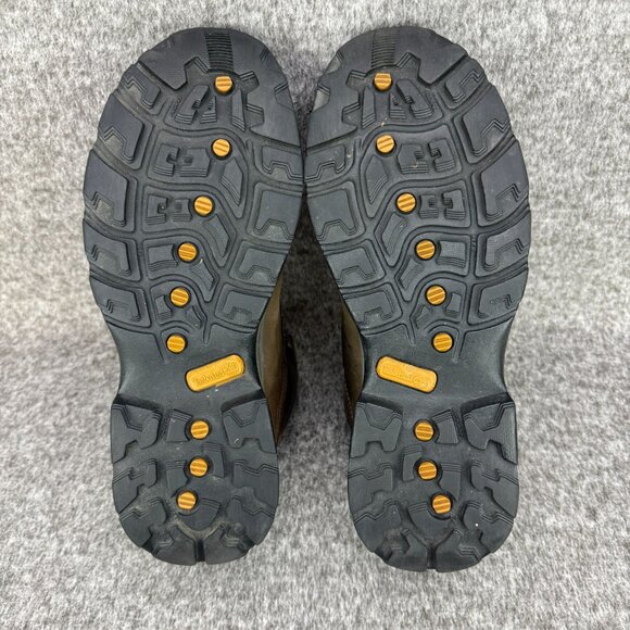 ✅Timberland White Ledge Mens 10M Waterproof Mid Hiking Boot Brown Leather Rugged - Picture 10 of 12